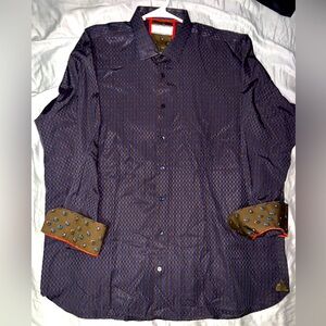 Men’s XXL Luchiano Visconti flip cuff, long sleeve button down.